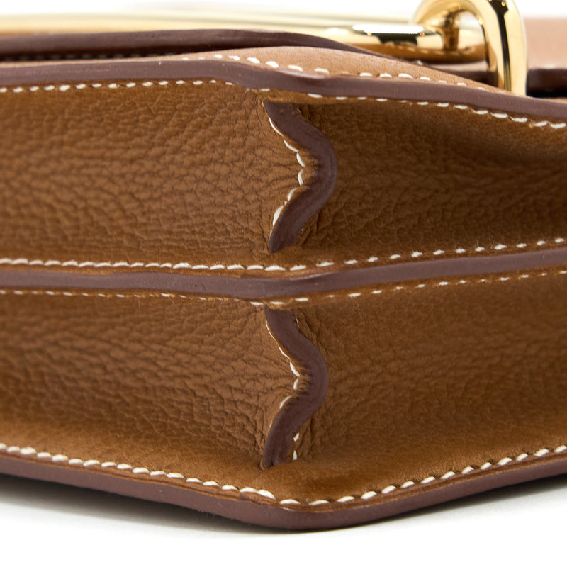 Hermes Mini Roulis Barenia Faubourg 34 Fauve GHW Stamp Y
