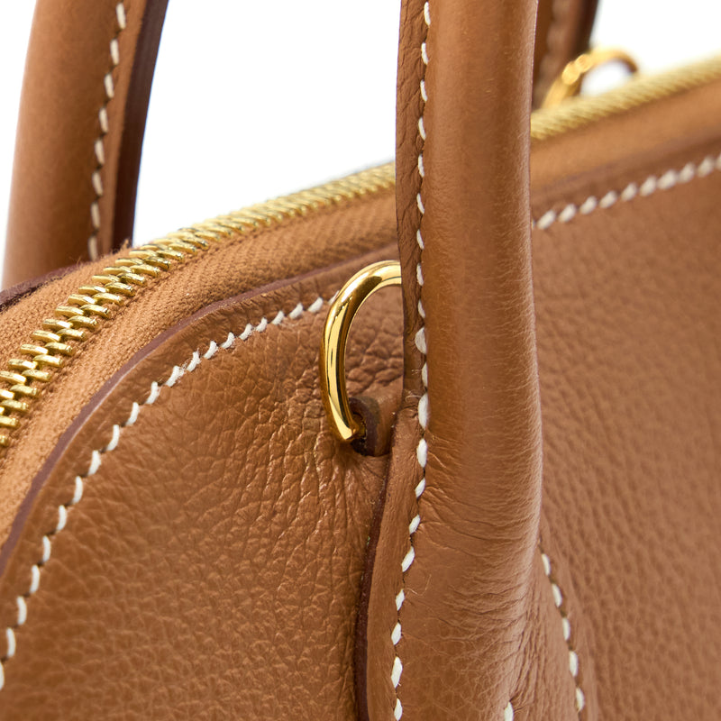 Hermes Mini Bolide Evercolour Gold GHW Stamp Y