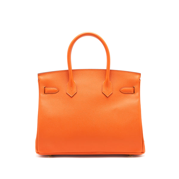 Hermes Birkin 30 9J Feu Epsom GHW Stamp A