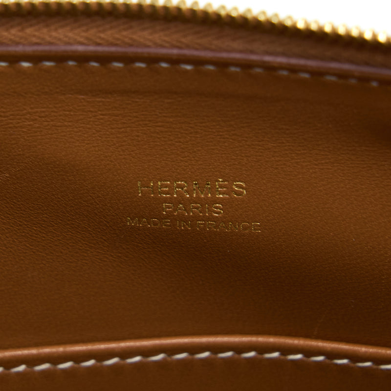 Hermes Mini Bolide Evercolour Gold GHW Stamp Y