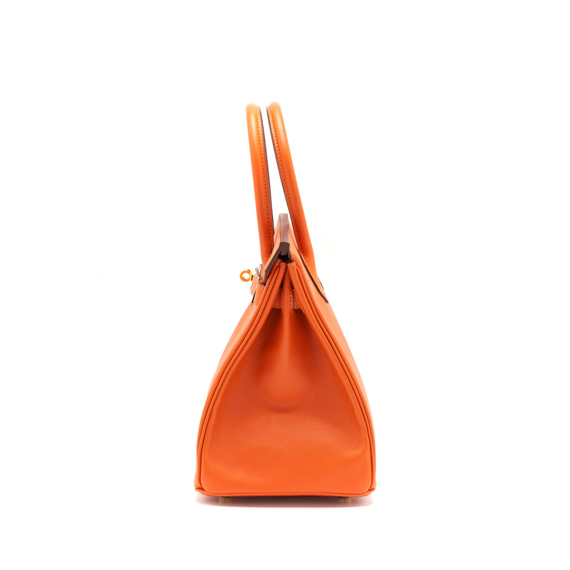 Hermes Birkin 30 9J Feu Epsom GHW Stamp A
