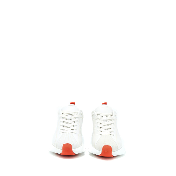 Hermes Size 37 Femme Envol Sneaker Calfskin/Suede Goatskin Chèvre Velours Blanc