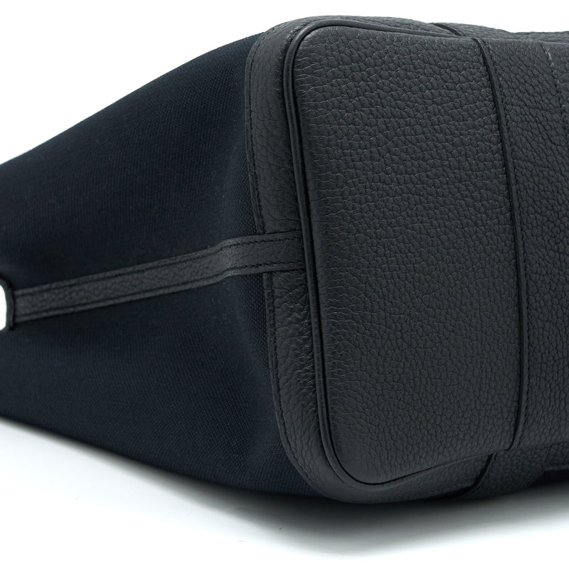 Hermes Garden Party 36 Negonda/Canvas Black SHW Stamp D