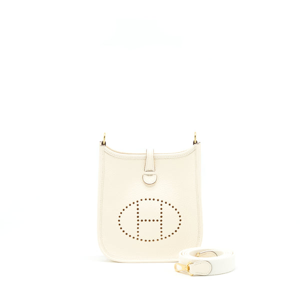 Hermes Mini Evelyne Nata GHW Stamp Z