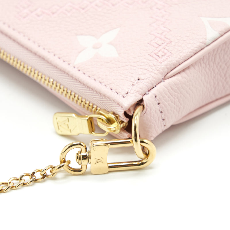 Louis Vuitton Mini Pochette Monogram Empreinte Pink GHW