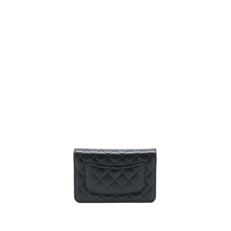 Chanel Classic Wallet On Chain Caviar Black GHW (Microchip)