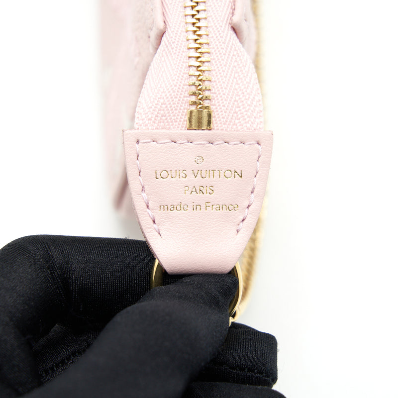 Louis Vuitton Mini Pochette Monogram Empreinte Pink GHW