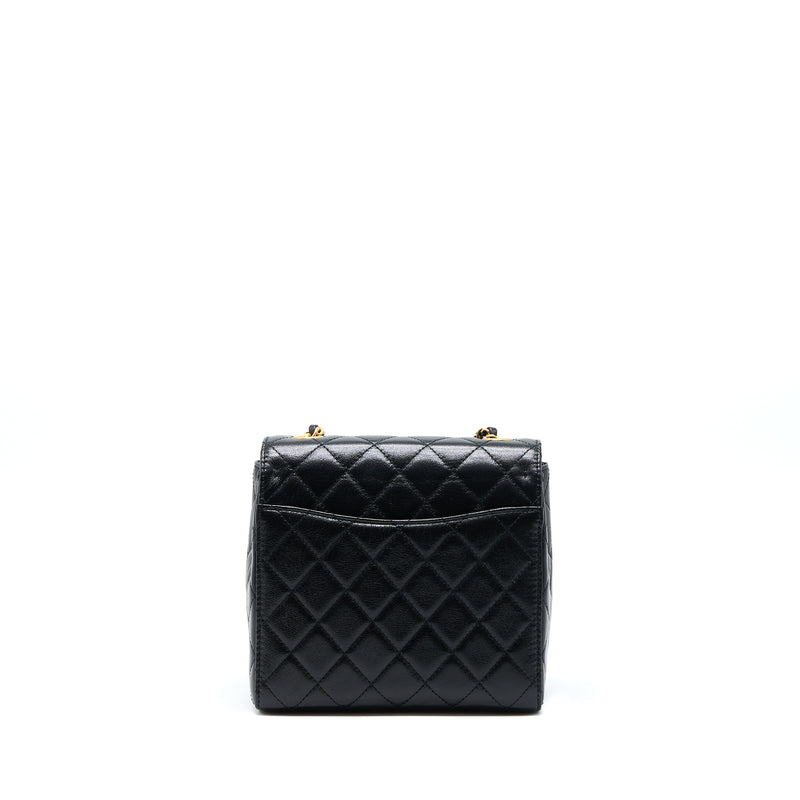 Chanel 22K Retro Classic New Square Flap Bag Goatskin Black GHW (Microchip)