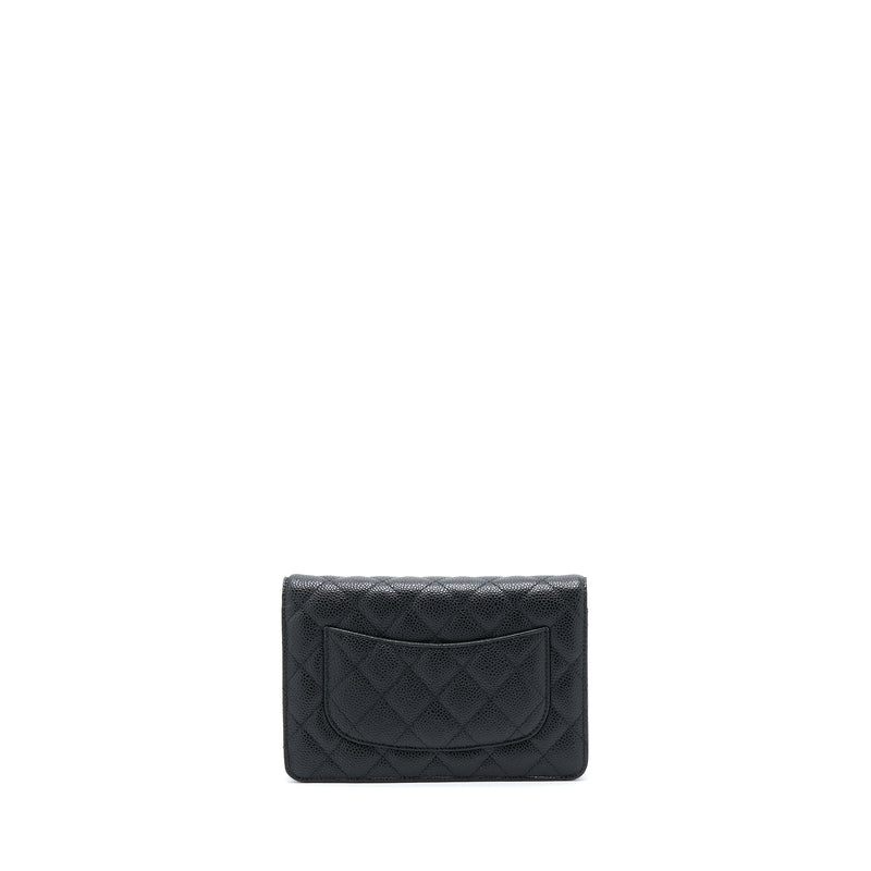 Chanel Classic Wallet On Chain Caviar Black SHW