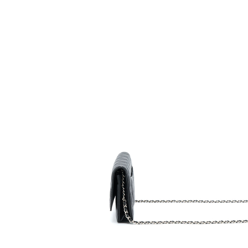Chanel Classic Wallet On Chain Caviar Black SHW