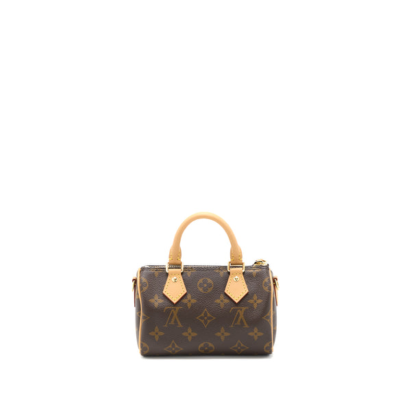 Louis Vuitton Nano Speedy Monogram Canvas GHW (New Version)