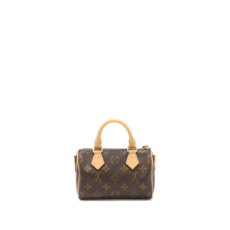Louis Vuitton Nano Speedy Monogram Canvas GHW (New Version)