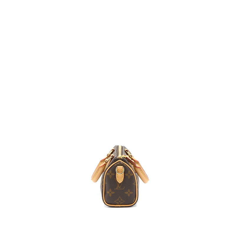 Louis Vuitton Nano Speedy Monogram Canvas GHW (New Version)