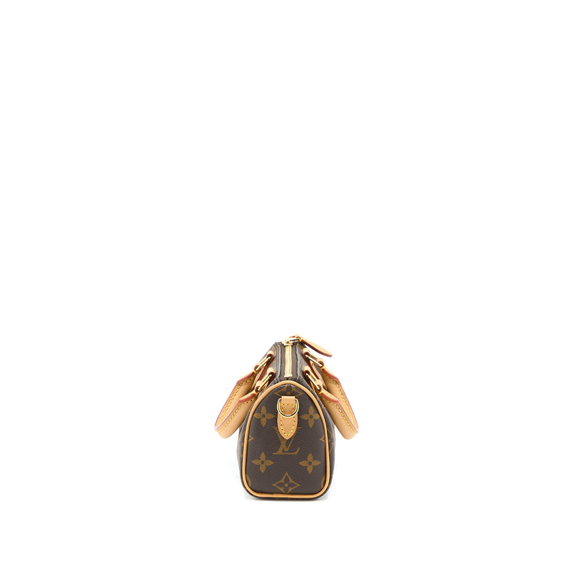 Louis Vuitton Nano Speedy Monogram Canvas GHW (New Version)