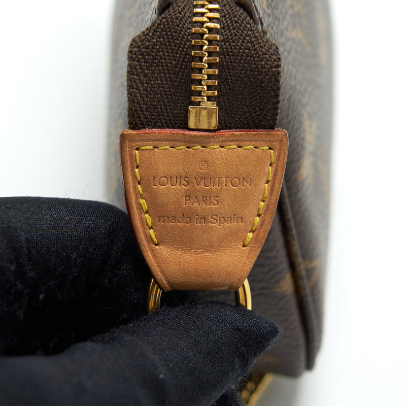 Louis Vuitton Mini Pochette Monogram Canvas GHW