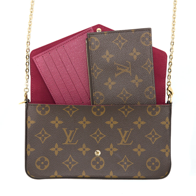 Louis Vuitton Felicie Pochette Monogram Canvas GHW