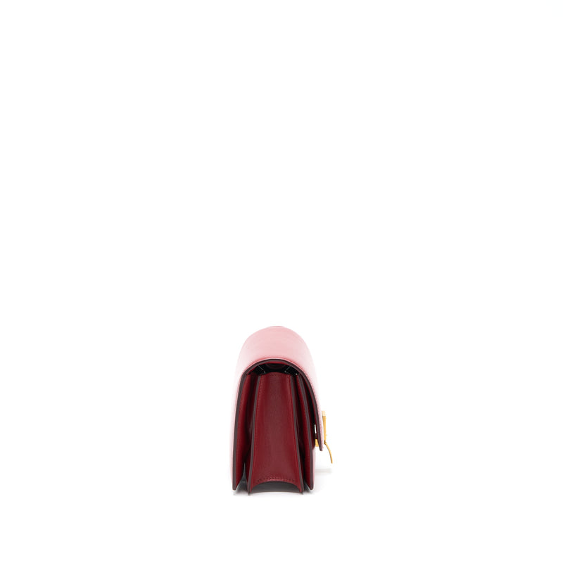 Celine Mini Box Calfskin Red GHW