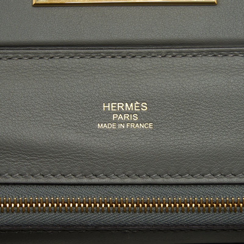 Hermes Mini 24/24 2424 - 21 Evercolor / Swift Gris Meyer GHW Stamp U