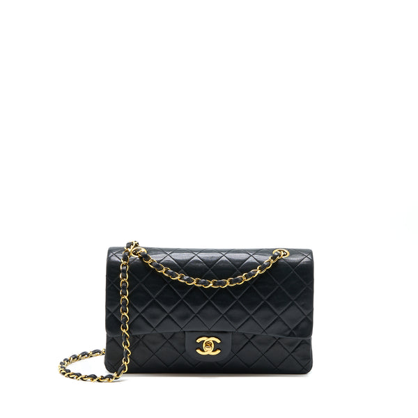 Chanel Vintage Flap Bag Lambskin Black GHW
