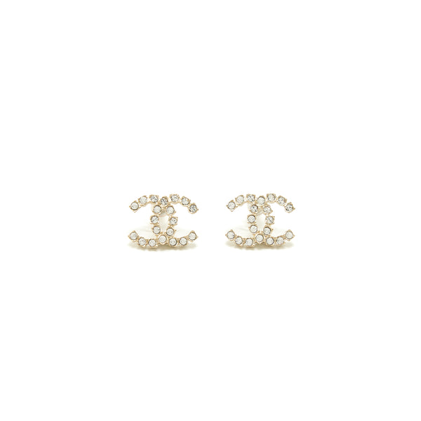 Chanel CC logo Crystal Earring LGHW