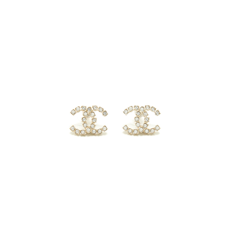 Chanel CC logo Crystal Earring LGHW