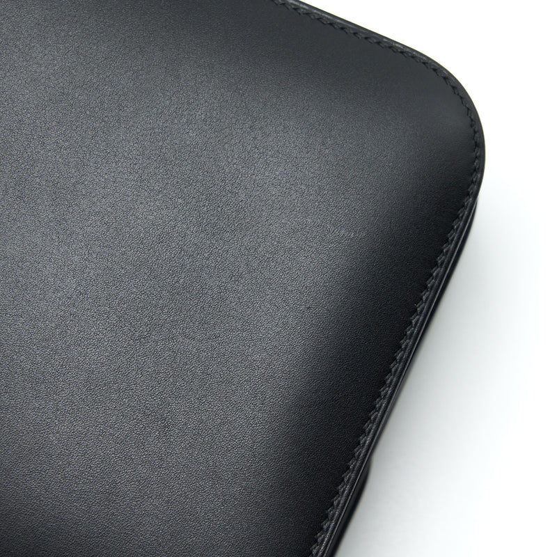 Hermes Mini Constance Monsieur Black With Lizard Buckle SHW Stamp Y