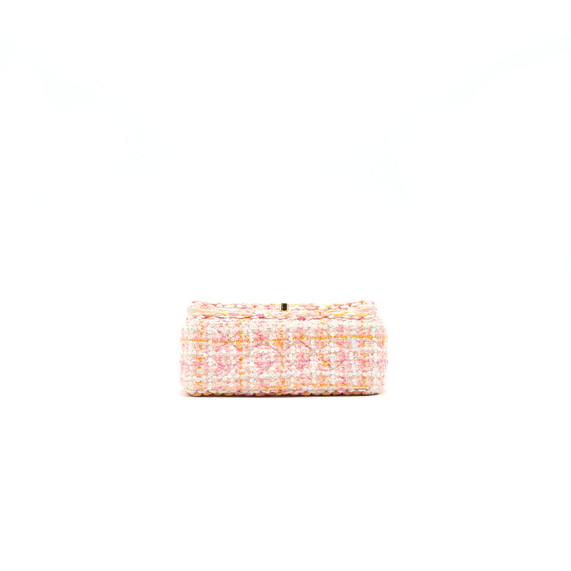 Chanel Tweeds and Fabric Mini Flap Bag Pink