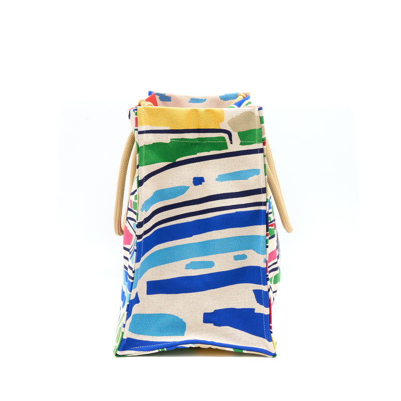 Hermes Farniente Beach Bag Cotton Rouge/Jaune