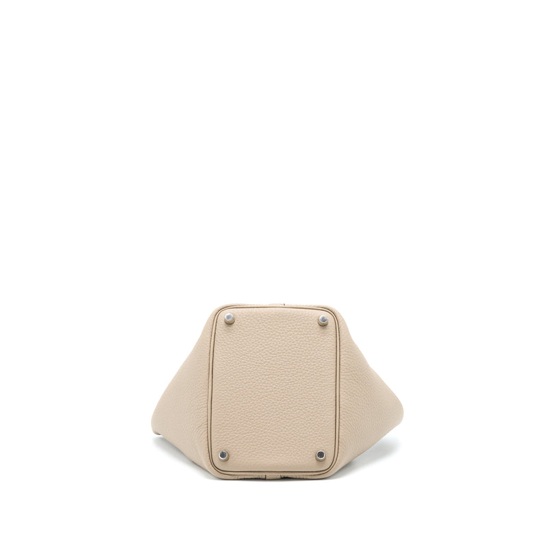 Hermes Picotin 18 Clemence 81 Gris Tourt SHW Stamp U