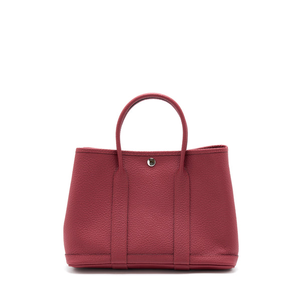Hermes Garden Party 30 Country K1 Rouge Grenat SHW Stamp Z