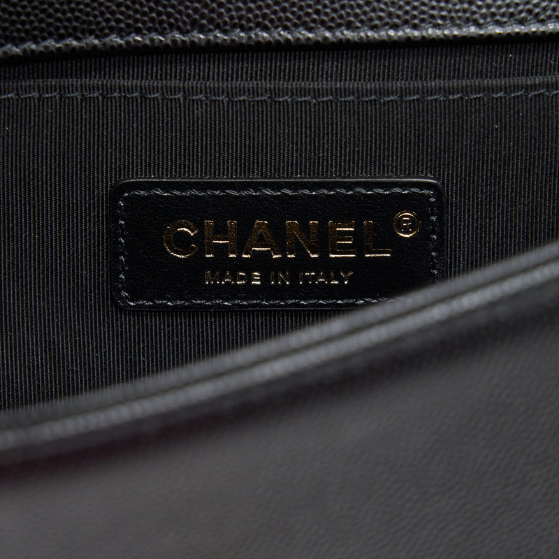 SOLD) CHANEL Small Boy Caviar Leather Black GHW (NFC MICROCHIP)_Chanel_BRANDS_MILAN  CLASSIC Luxury Trade Company Since 2007