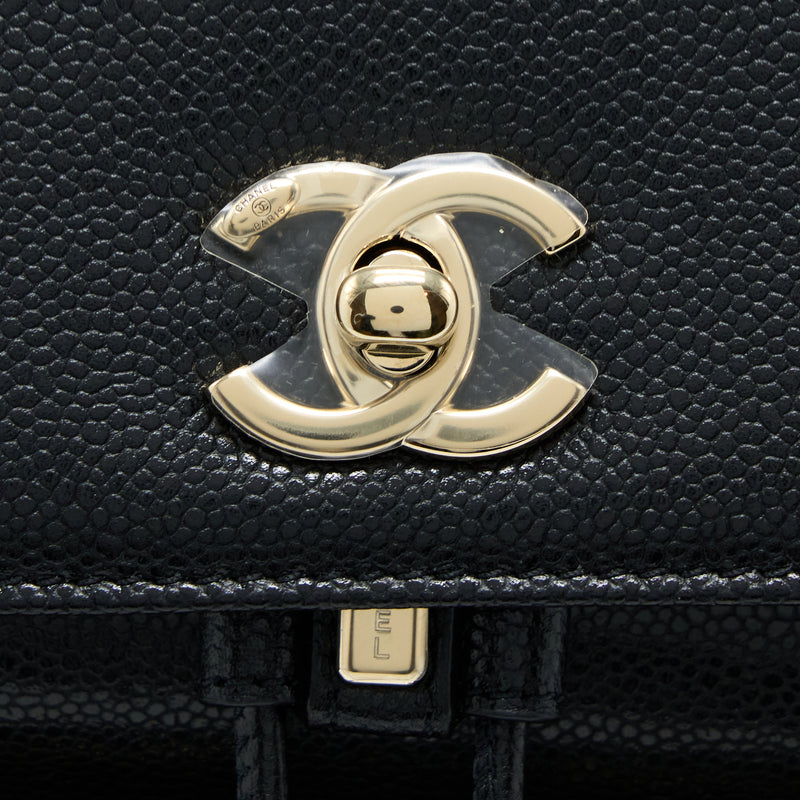 Chanel 22B Affinity Mini Backpack Caviar Black LGHW(Microchip)