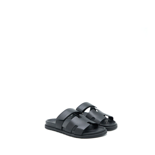Hermes Size 41 Chypre Sandals Black