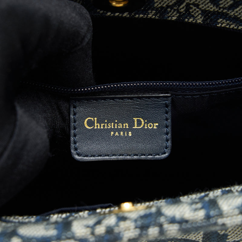 Dior Vintage Tote Bag Oblique Canvas GHW
