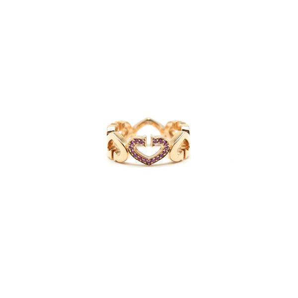 CARTIER HEARTS & SYMBOLS PINK GOLD RING