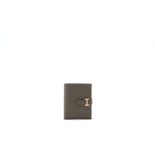 Hermes Bearn Compact Wallet Gris Etain RGHW