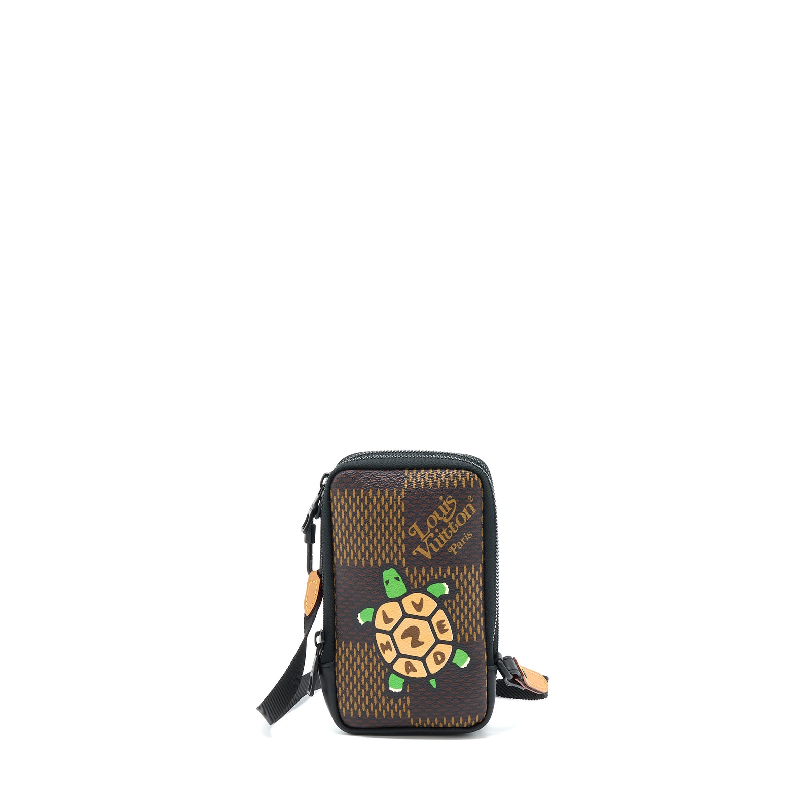 Louis Vuitton Nigo Double Phone Pouch Limited Edition Black Hardware