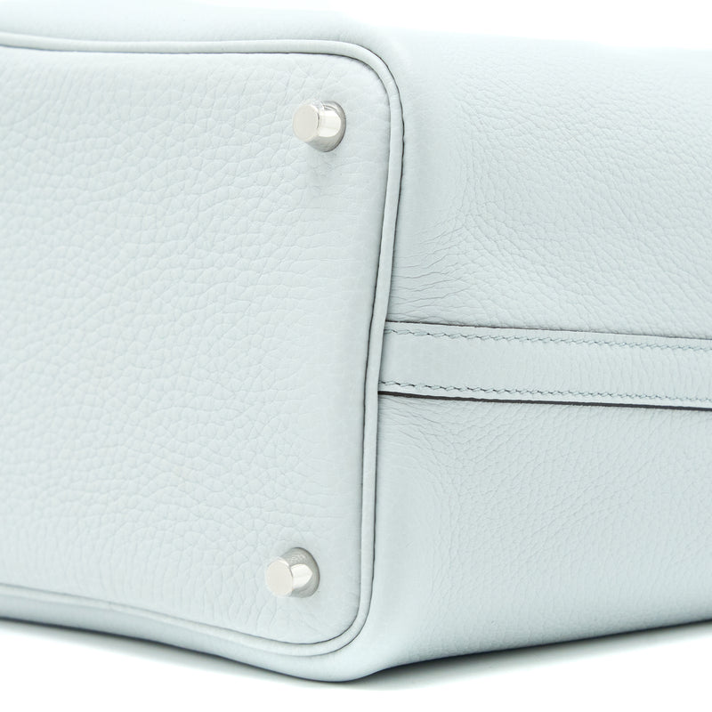 Hermes Picotin 18 Clemence Blue Pale SHW Stamp U