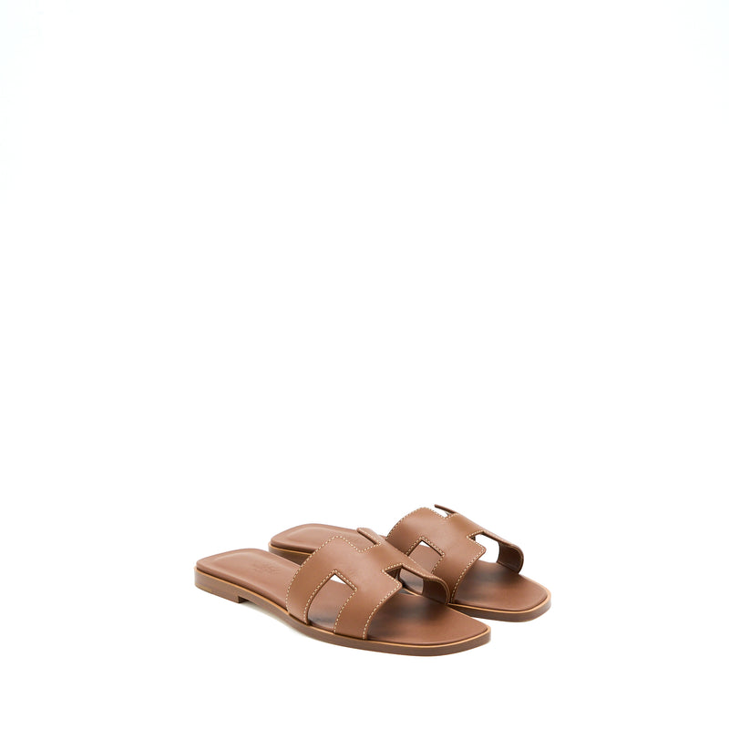 Hermes Size 38 Oran Sandal Gold