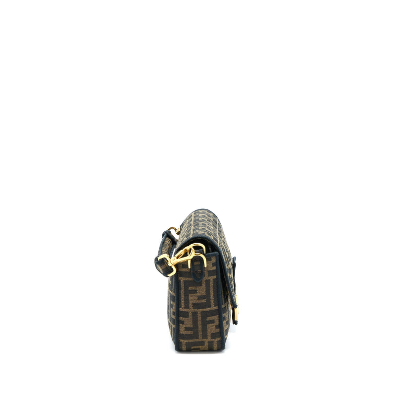 Fendi Baguette Shoulder Bag Canvas GHW