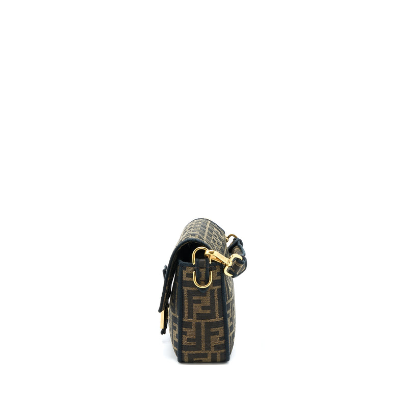 Fendi Baguette Shoulder Bag Canvas GHW