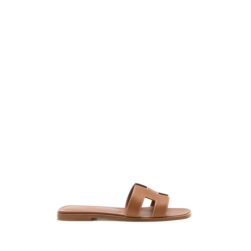 Hermes Size 38 Oran Sandal Gold