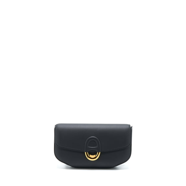 Hermes Cherche MIDI Clutch Bag Monsieur Black GHW Stamp A