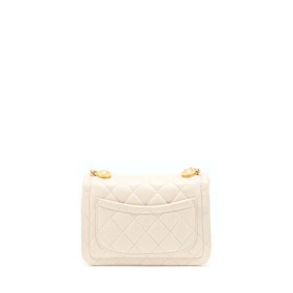 Chanel Seasonal Flap Bag Beige LGHW