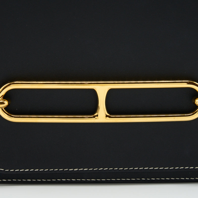 Hermes Roulis 23 Sombrero Black GHW Stamp C