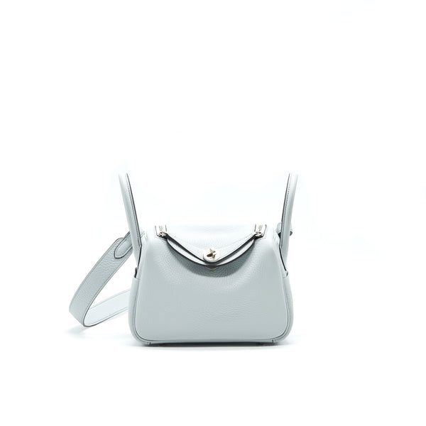 HERMES MINI LINDY 08 BLEU PALE SHW