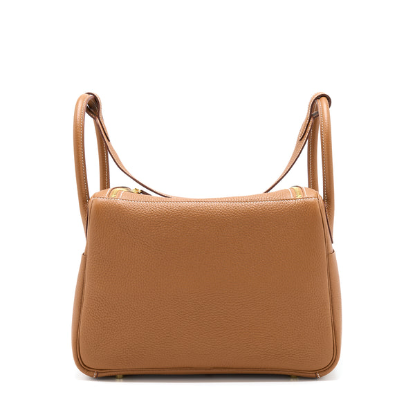Hermes Lindy 30 Clemence Gold GHW Stamp U