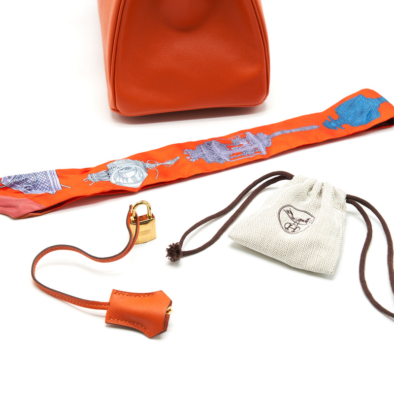 Hermes Birkin 30 9J Feu Epsom GHW Stamp A