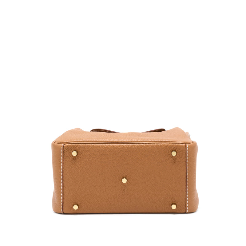 Hermes Lindy 30 Clemence Gold GHW Stamp U