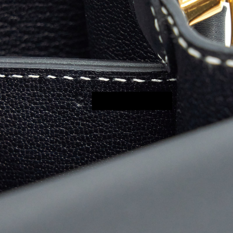 Hermes Roulis 23 Sombrero Black GHW Stamp C